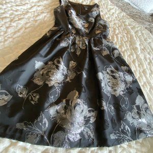 WHBM Vintage Silver Jacquard Tank Dress